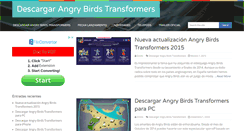 Desktop Screenshot of descargarangrybirdstransformers.com